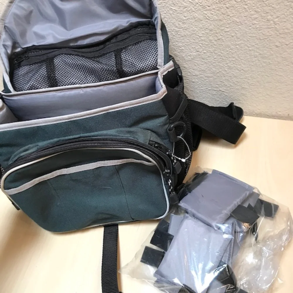 Adorama Sling Camera Bag. Large, W/ waist and sling strap. Multiple pockets, NEW